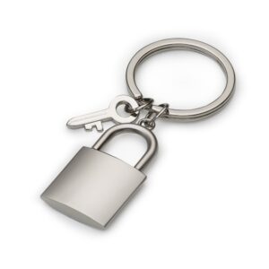 Chaveiro Metal Cadeado PRATA 4108d1 1480621663