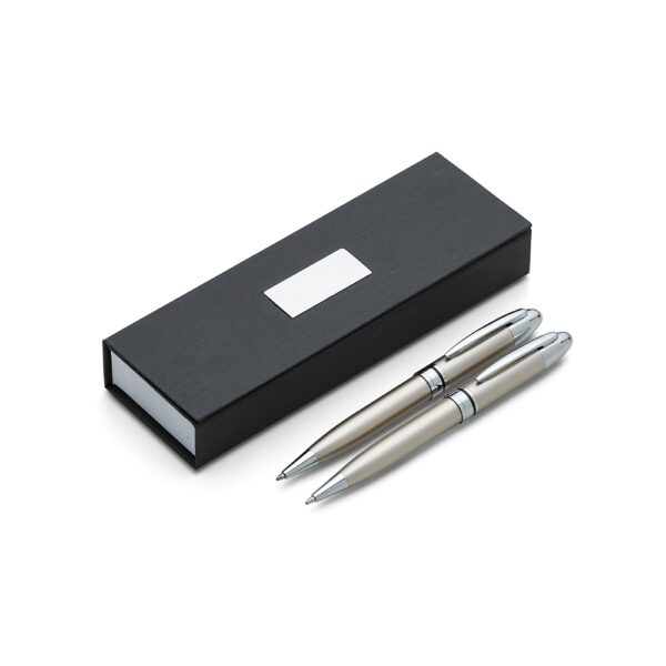 Conjunto Canetas Executivas de Metal - Ref: ER180PAR-BCO - Imagem 5