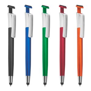 Caneta Plástica Touch c/ Suporte - Ref: 14440