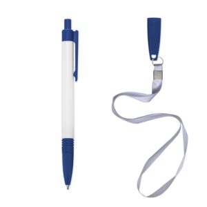 Caneta Plástica c/ Cordão - Ref: 01094